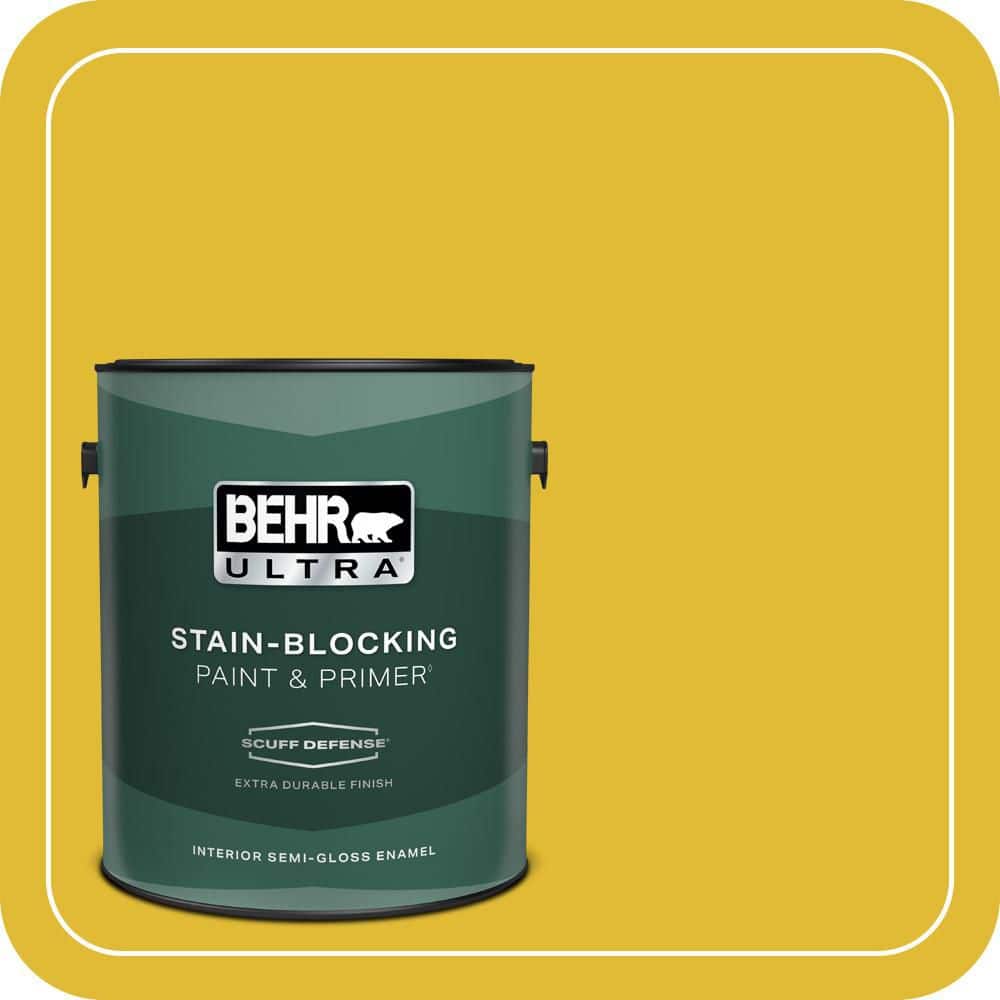 BEHR ULTRA 1 gal. #P310-7 Solarium Extra Durable Semi-Gloss Enamel Interior Paint & Primer