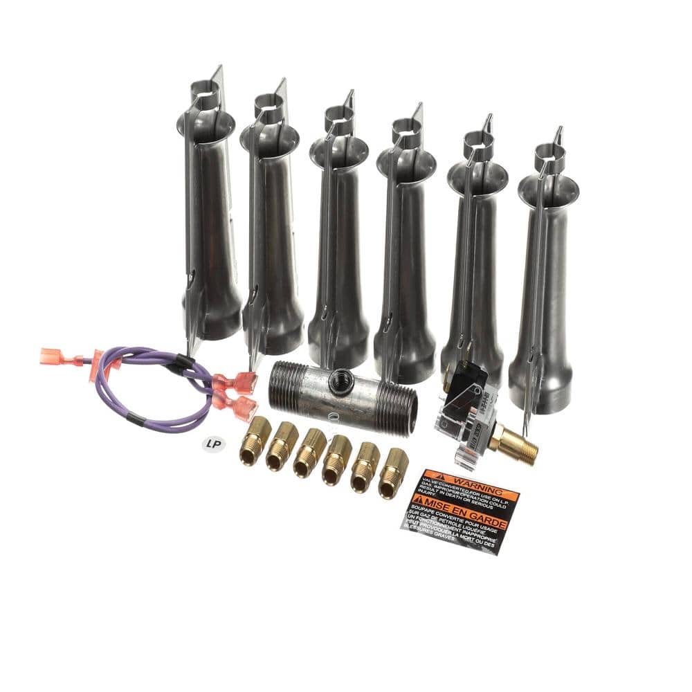 York Gas Conversion Kit 6 Stainless Steel Burners & Orifices Natural To Propane S1-1NP0820