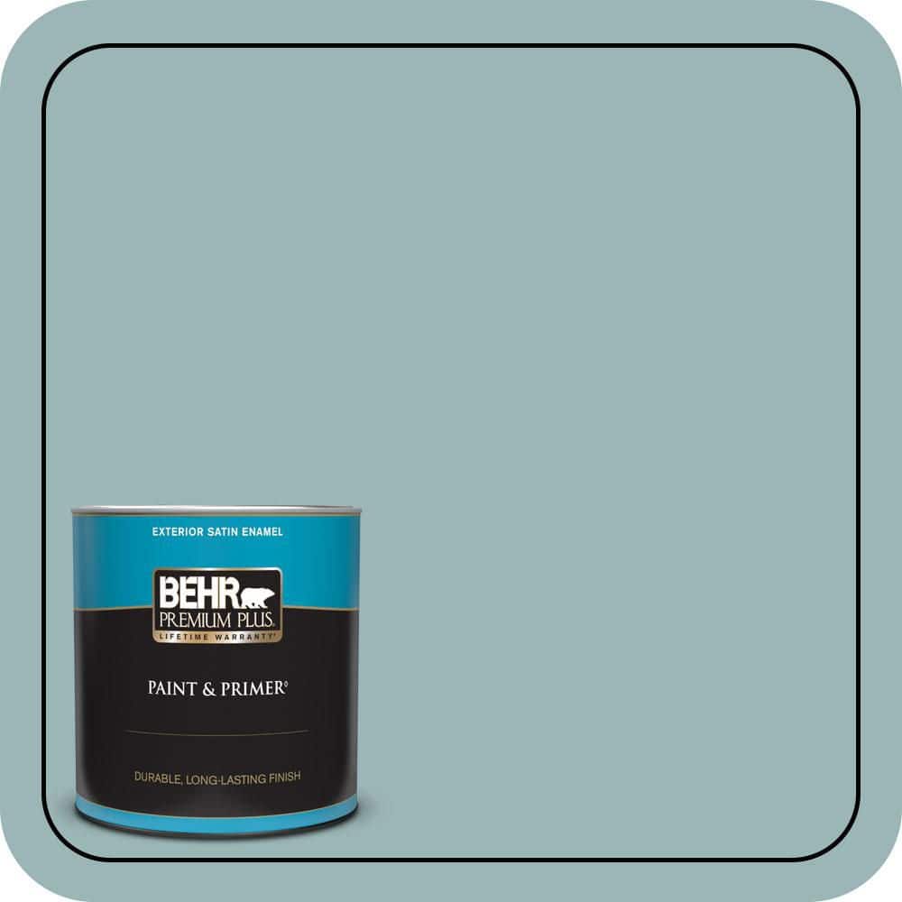 BEHR PREMIUM PLUS 1 qt. #PPU13-12 Harmonious Satin Enamel Exterior Paint & Primer