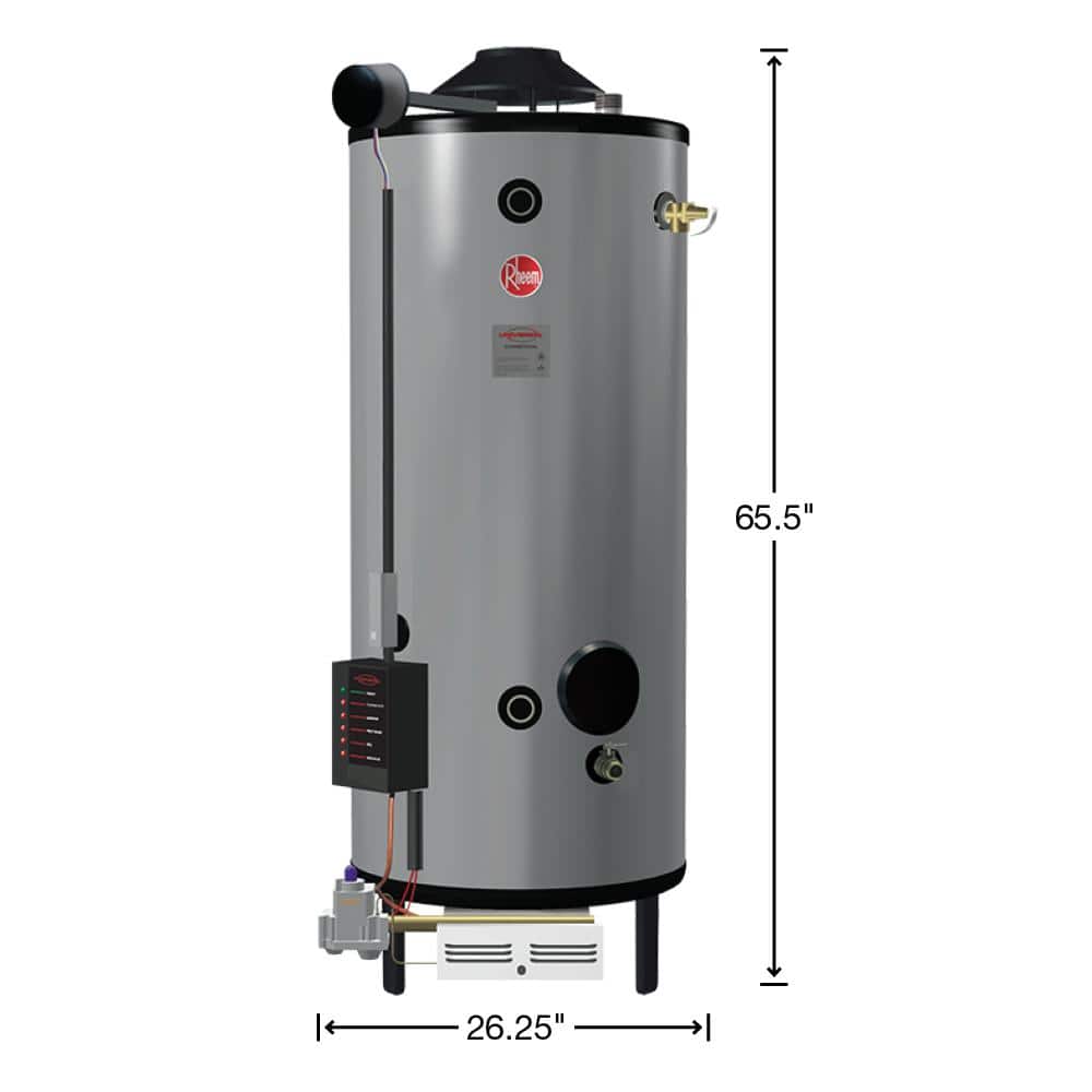 Rheem Universal Heavy Duty 75 Gal. 125K BTU Natural Gas Commercial Water Heater (2)