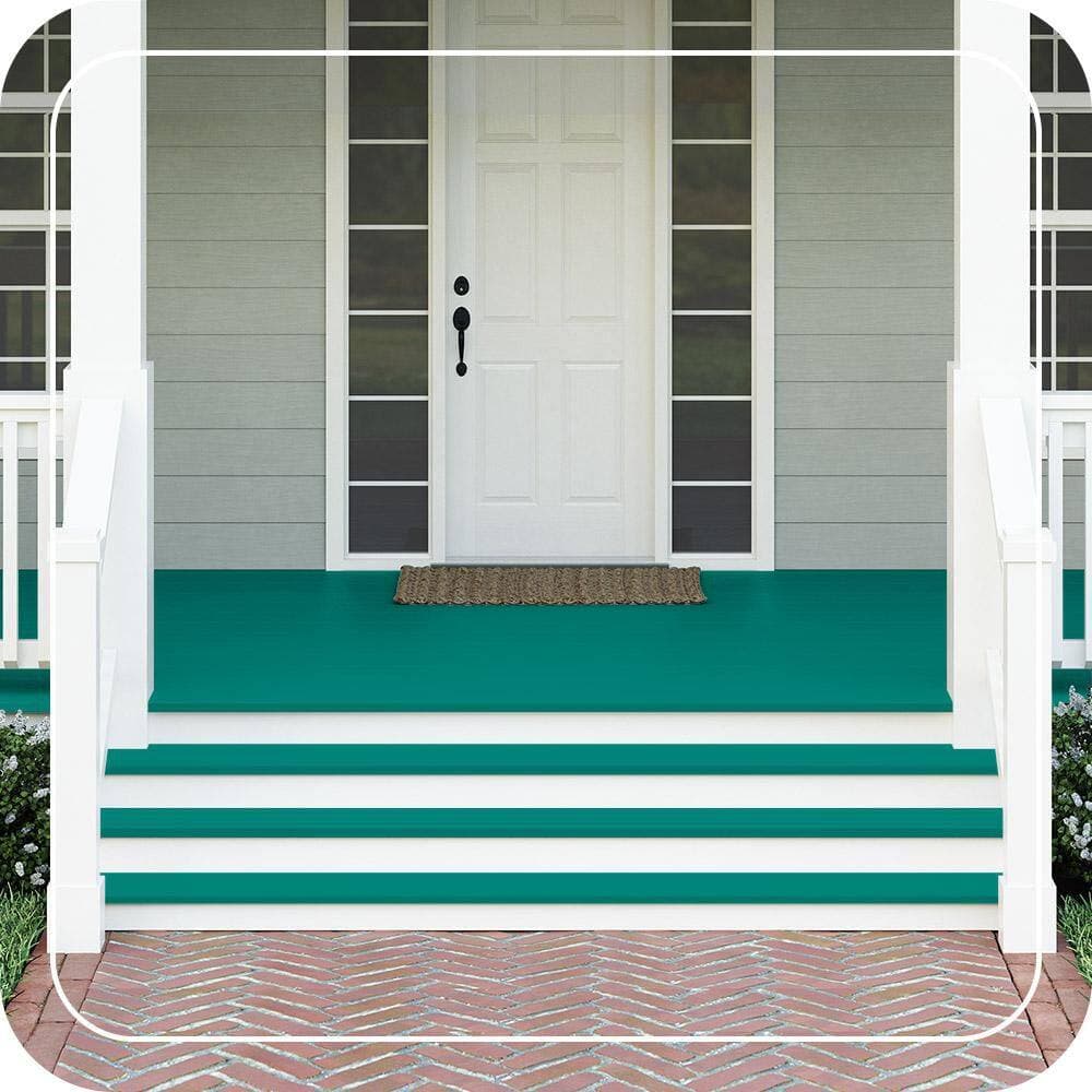 BEHR PREMIUM #P450-7 Textured Low-Lustre Enamel Interior/Exterior Porch and Patio Anti-Slip Floor Paint (2)