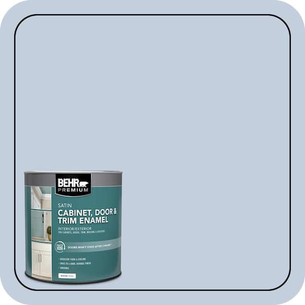BEHR PREMIUM 1 qt. #PPU15-17 Monet Satin Enamel Interior/Exterior Cabinet, Door & Trim Paint (2)
