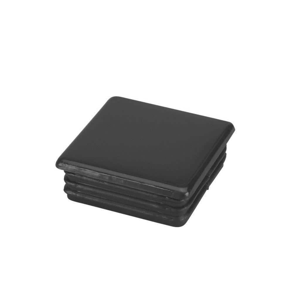US Door and Fence 2 in. x 2 in. Black Plastic Square Post Cap