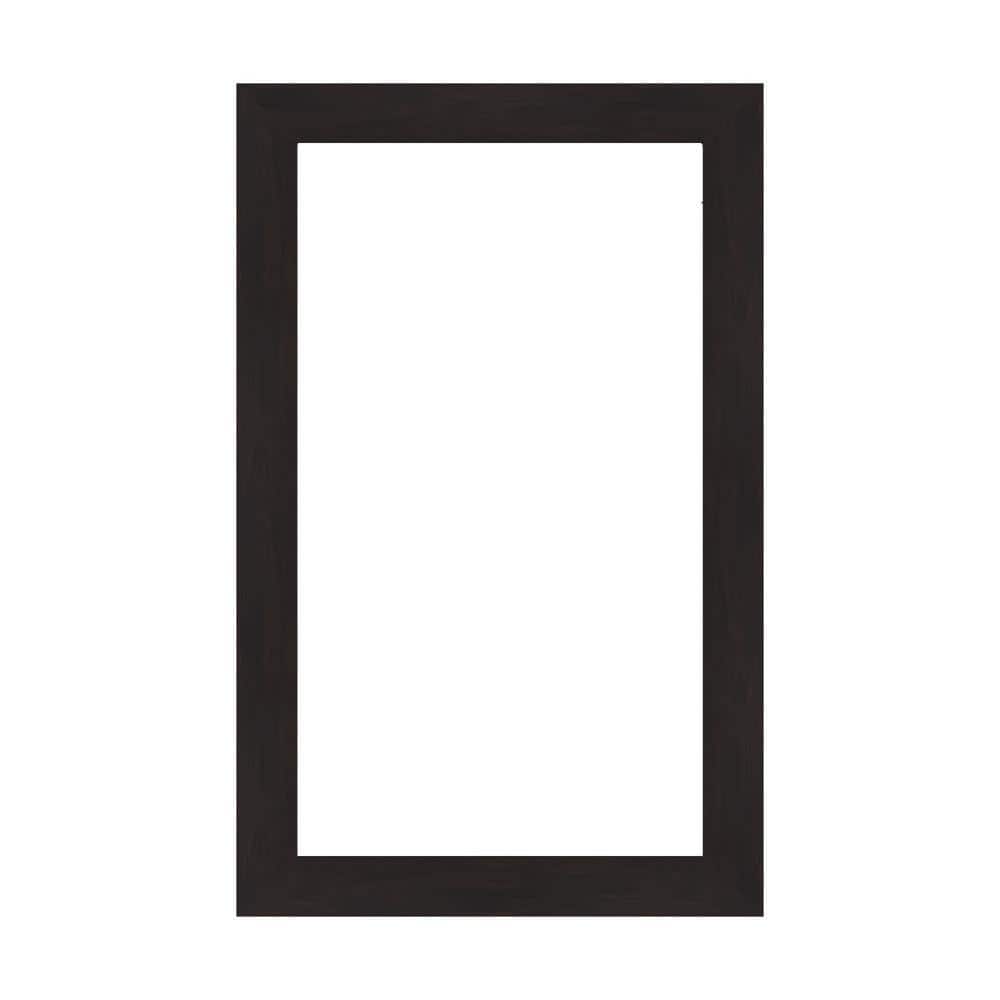 Amanti Art Mirror Makeover Furniture Espresso Narrow 17.25 in. W x 27.25 in. H Bathroom Mirror Frame Border Kit-Fits a 16x26 mirror (1)