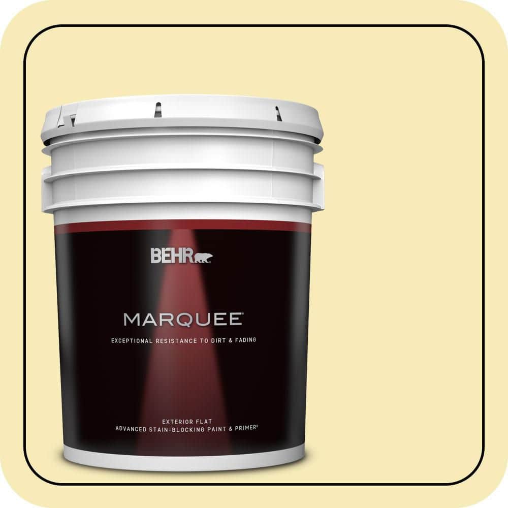 BEHR MARQUEE 5 gal. #P320-2 Lantern Light Flat Exterior Paint & Primer