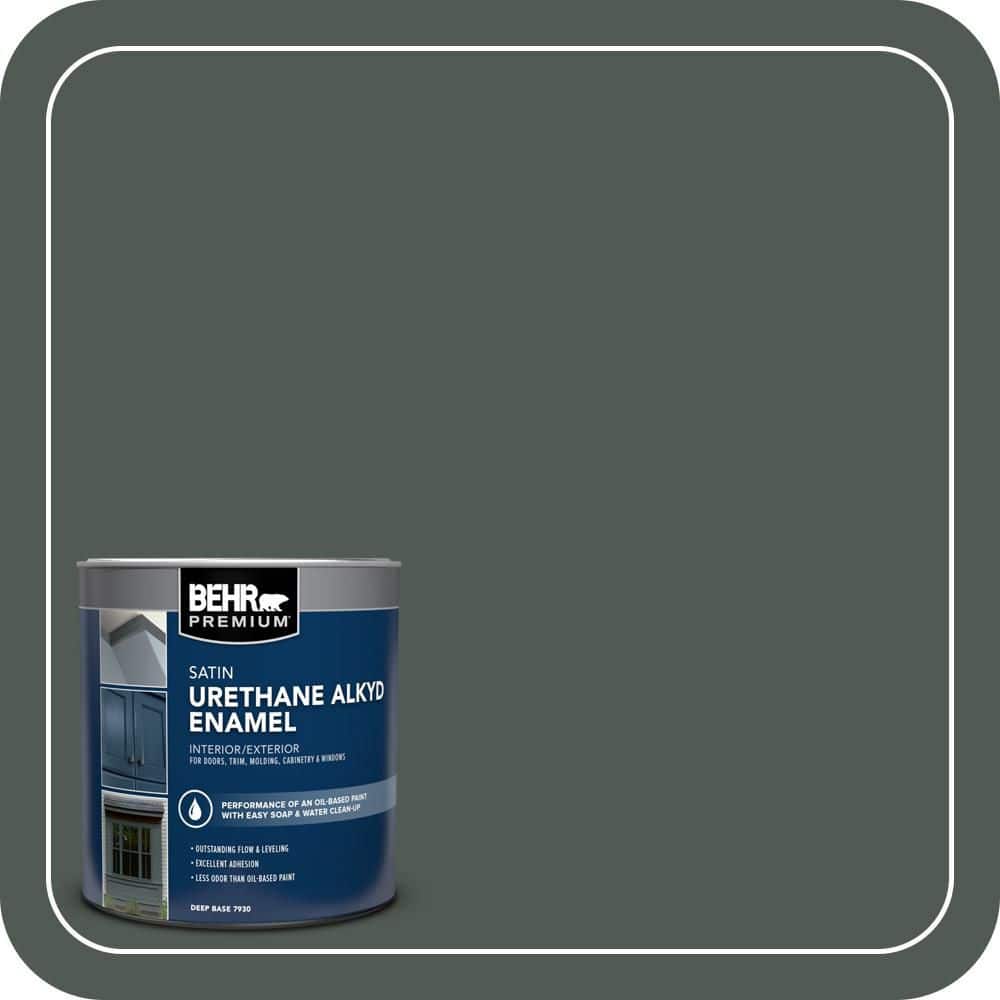 BEHR PREMIUM 1 qt. #N420-7 Alpine Trail Satin Enamel Urethane Alkyd Interior/Exterior Paint