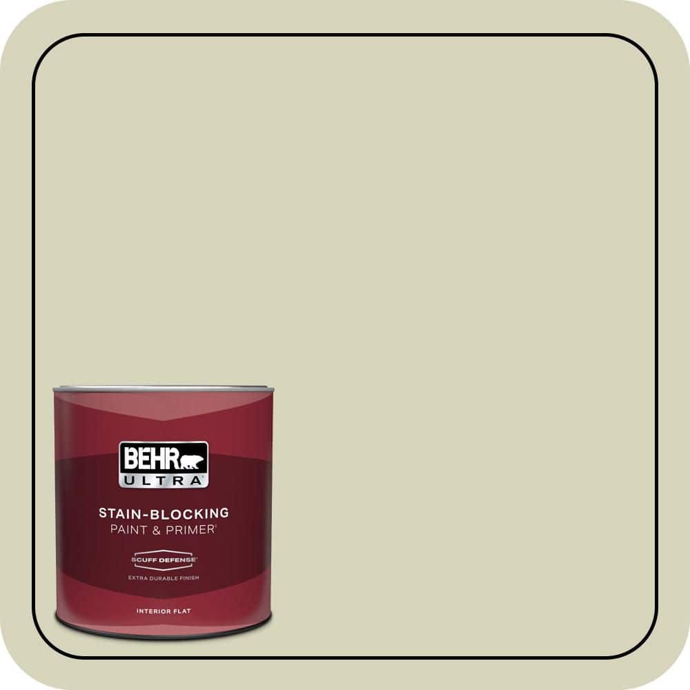 BEHR ULTRA 1 qt. #PPU9-17 Pale Cucumber Extra Durable Flat Interior Paint & Primer
