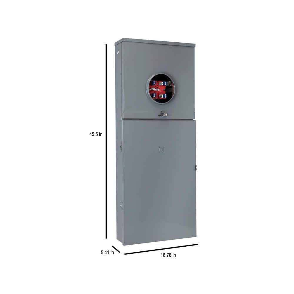 Square D Homeline 200 Amp 30-Space 42-Circuit Outdoor Ringless Overhead/Underground Main Breaker Plug-On Neutral CSED (2)