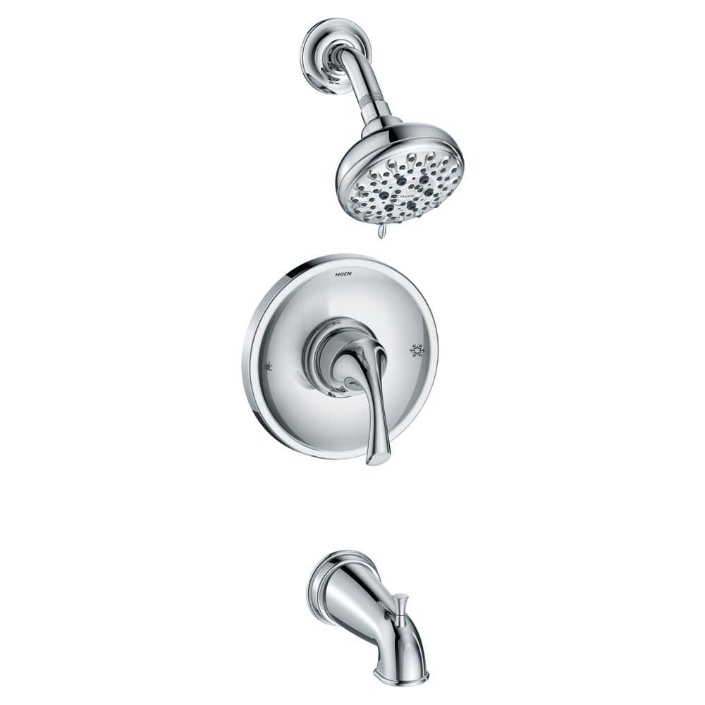 MOEN Idora Single-Handle 5-Spray Tub and Shower Faucet in Chrome (Valve Included) (1)