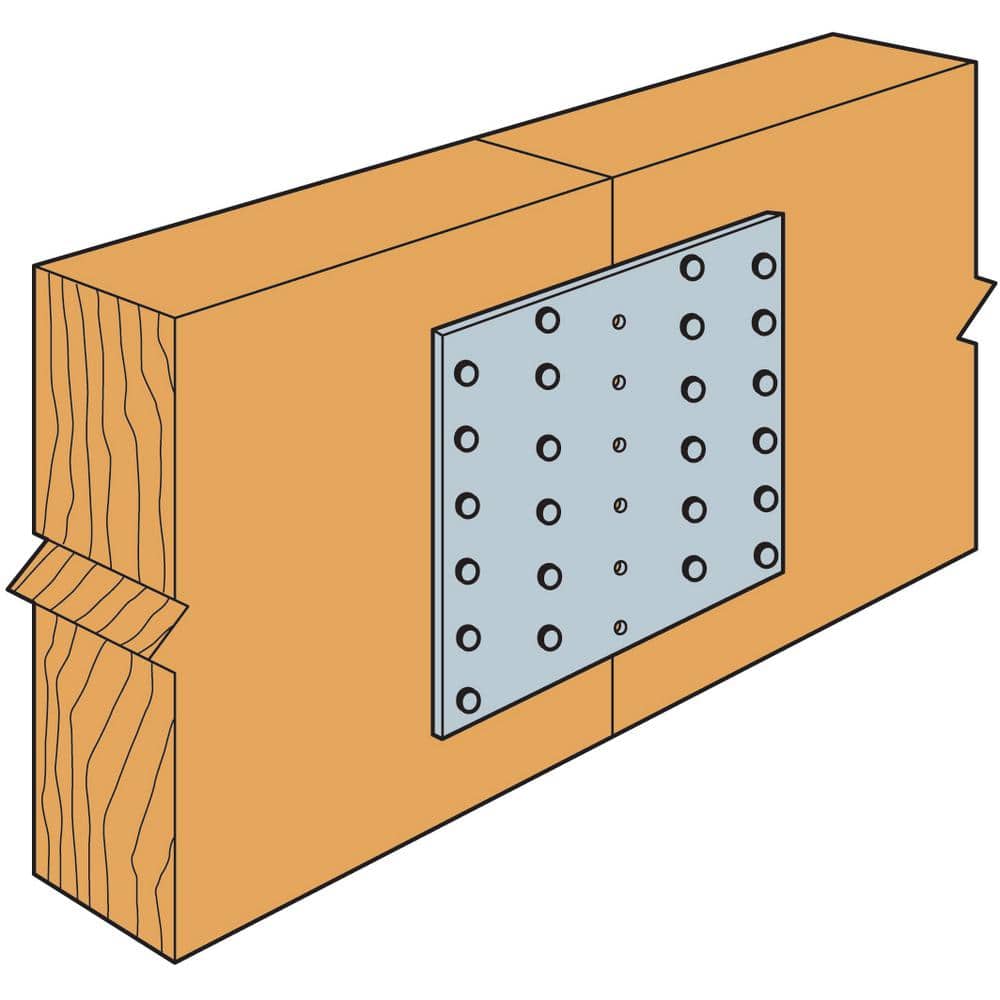Simpson Strong-Tie TP 4-1/8 in. x 5 in. 20-Gauge Galvanized Tie Plate (2)
