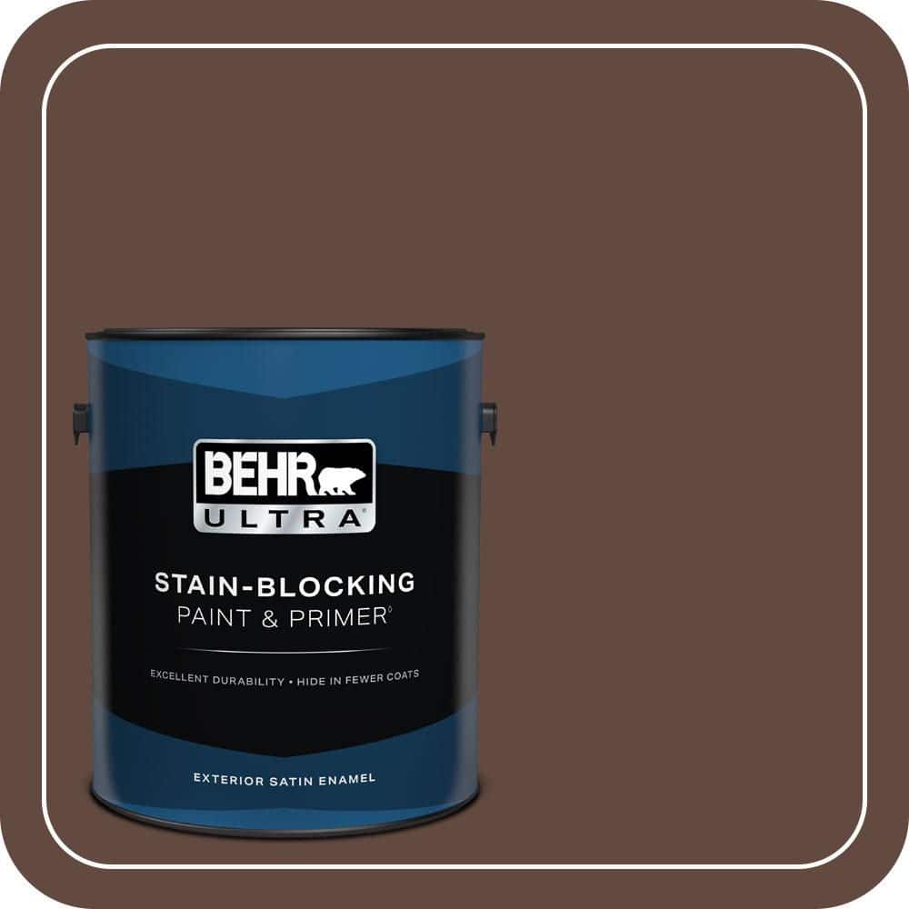 BEHR ULTRA 1 gal. #S-G-770 Wild Horse Satin Enamel Exterior Paint & Primer