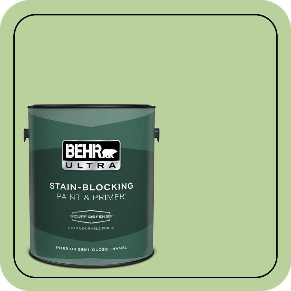 BEHR ULTRA 1 gal. #P380-4 Four Leaf Clover Extra Durable Semi-Gloss Enamel Interior Paint & Primer
