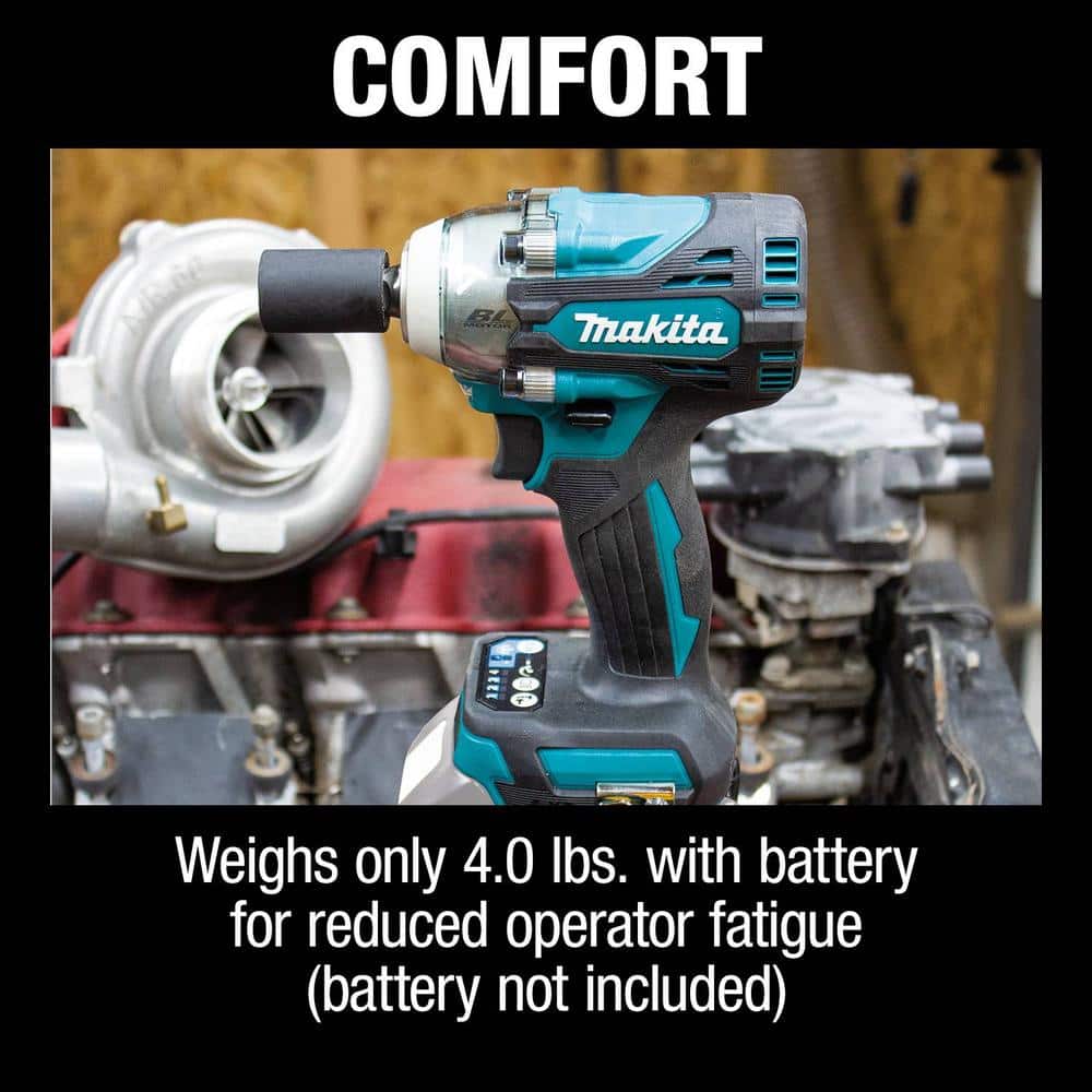 Makita 18V LXT Lithium-Ion Brushless Cordless 4-Speed . Impact Wrench with Detent Anvil (Tool-Only) (3)