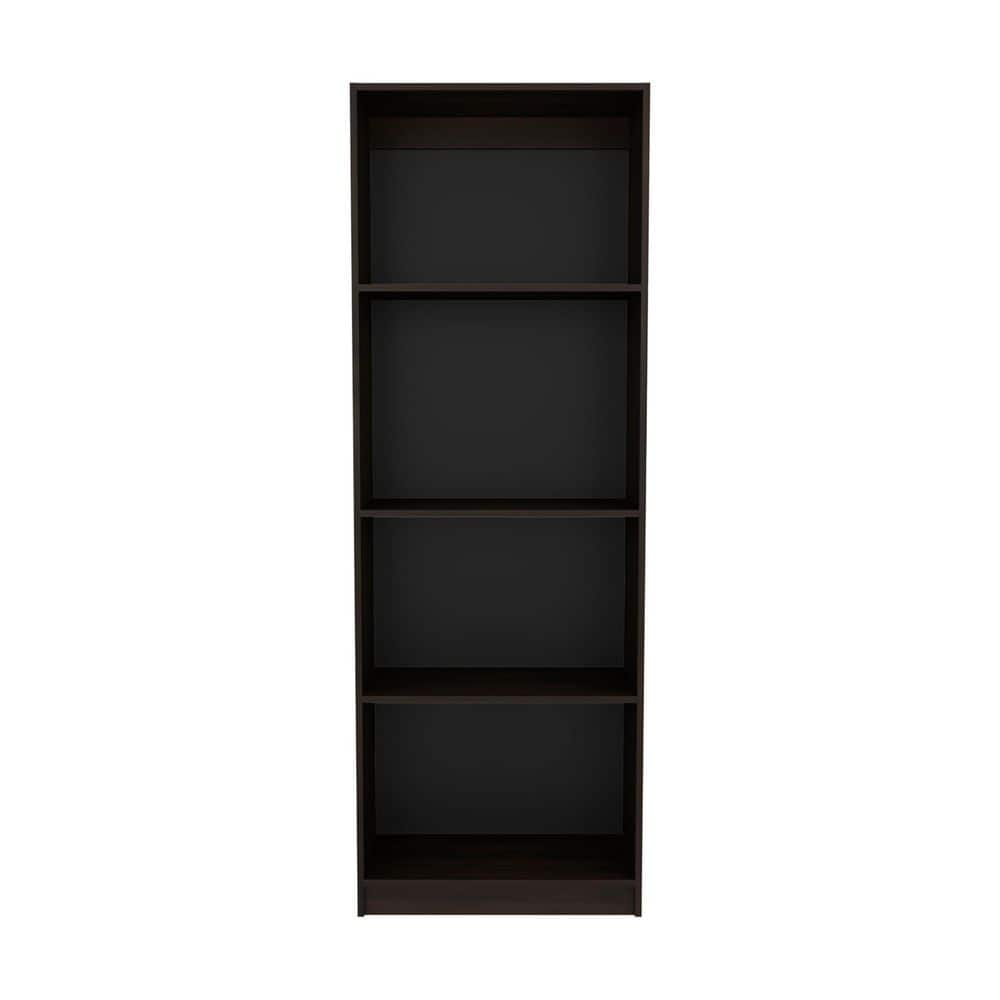 Tahanbath 11.70 in. W x 24.70 in. D x 71 in. H Walnut Particle Board Freestanding Linen Cabinet w/4-Shelves in Walnut (1)
