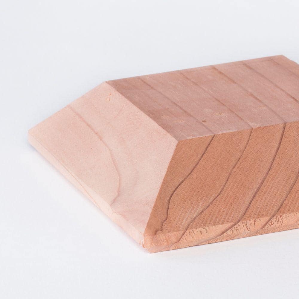 Mendocino Forest Products 4 in. x 4 in. Redwood Square Post Cap (2)