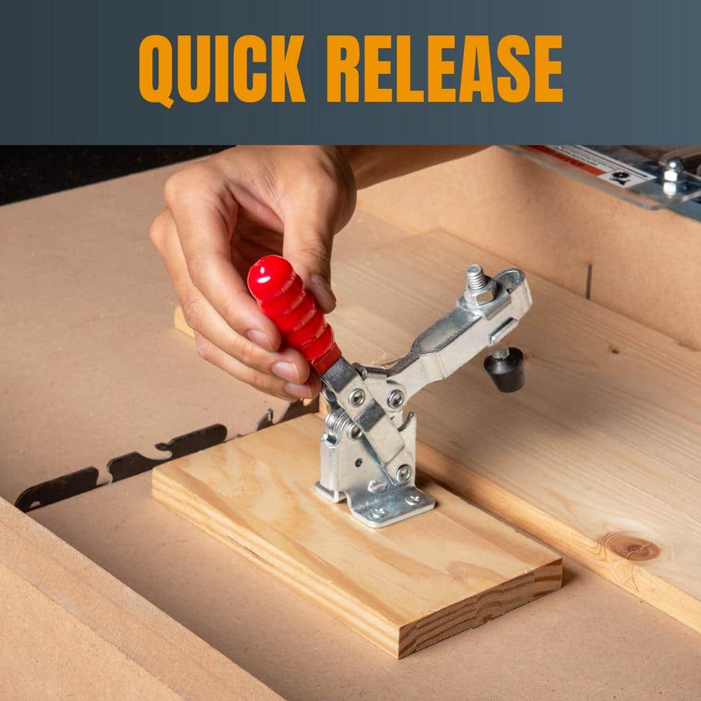 ‎POWERTEC 500 lbs. Vertical Quick-Release Toggle Clamp (2-Pack) (2)