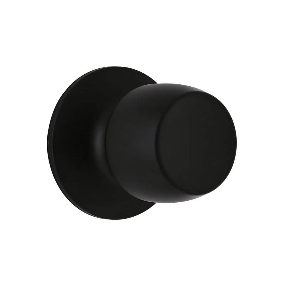 Defiant Brandywine Matte Black Hall/Closet Passage Door Knob