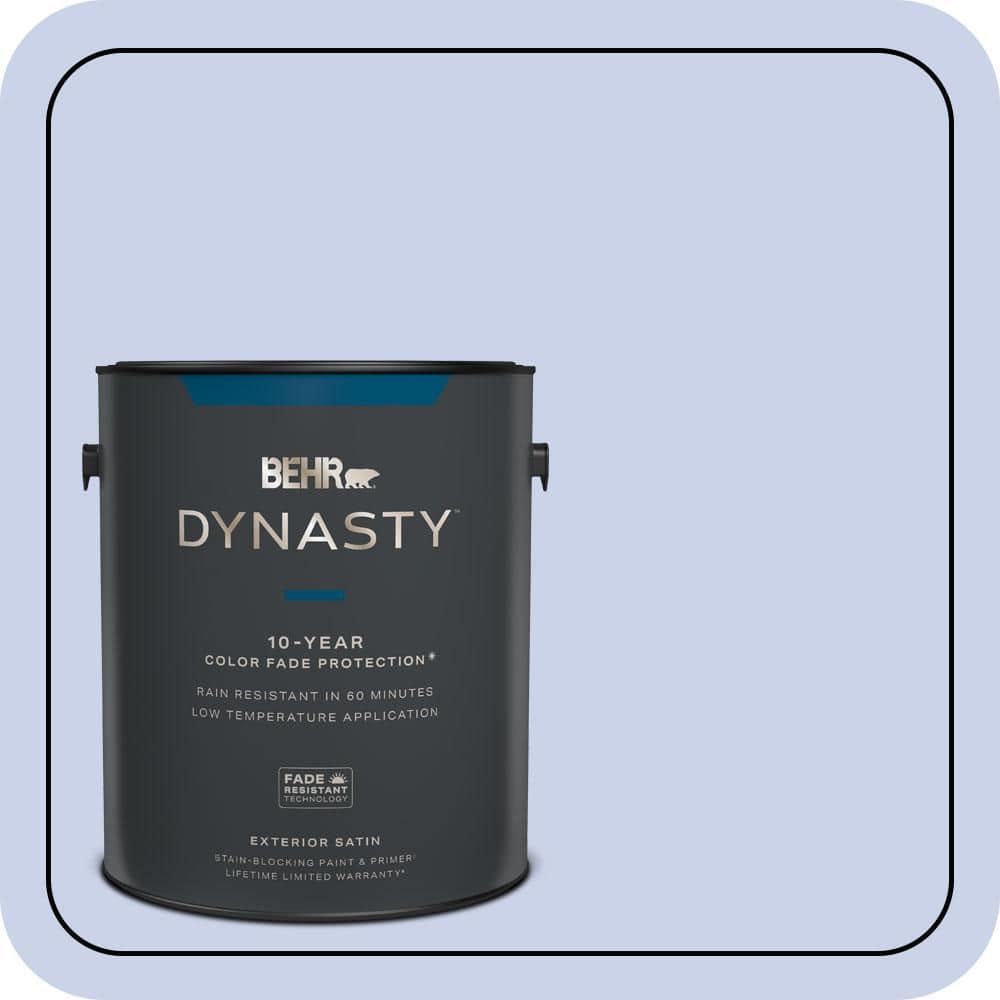 BEHR DYNASTY 1 gal. #600A-2 Lazy Sunday Satin Enamel Exterior Stain-Blocking Paint & Primer