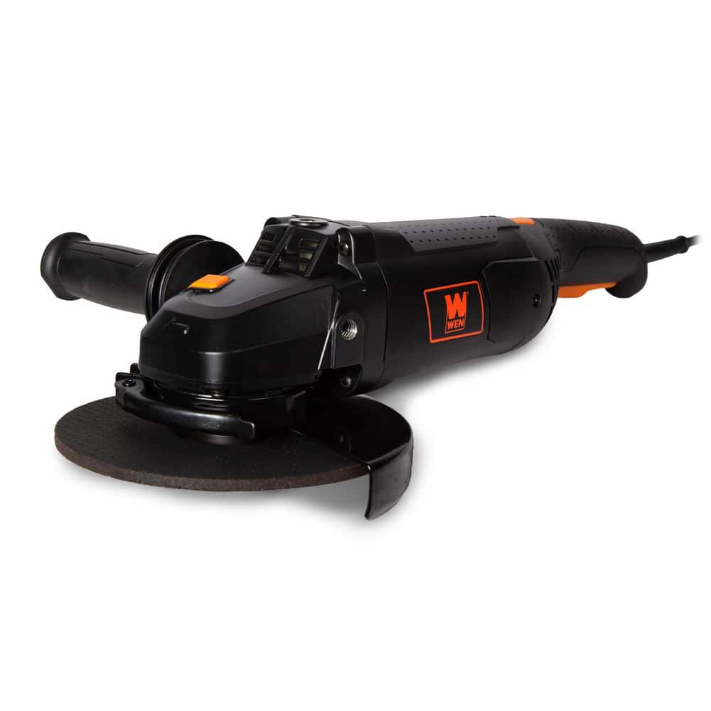 WEN 15-Amp 7 in. Corded Angle Grinder with Reversible Handle (1)