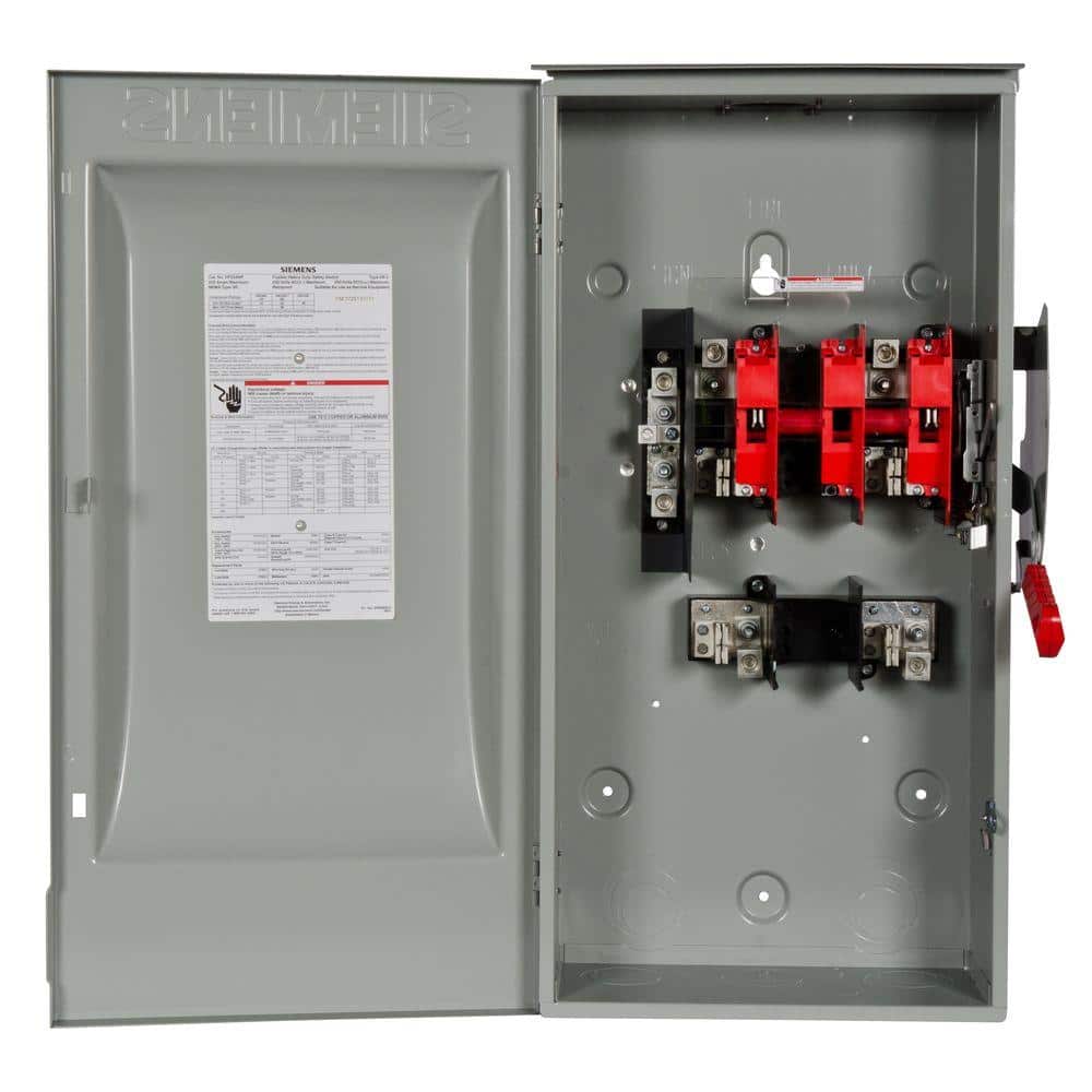 Siemens Heavy Duty 200 Amp 240-Volt 2-Pole Outdoor Fusible Safety Switch (2)