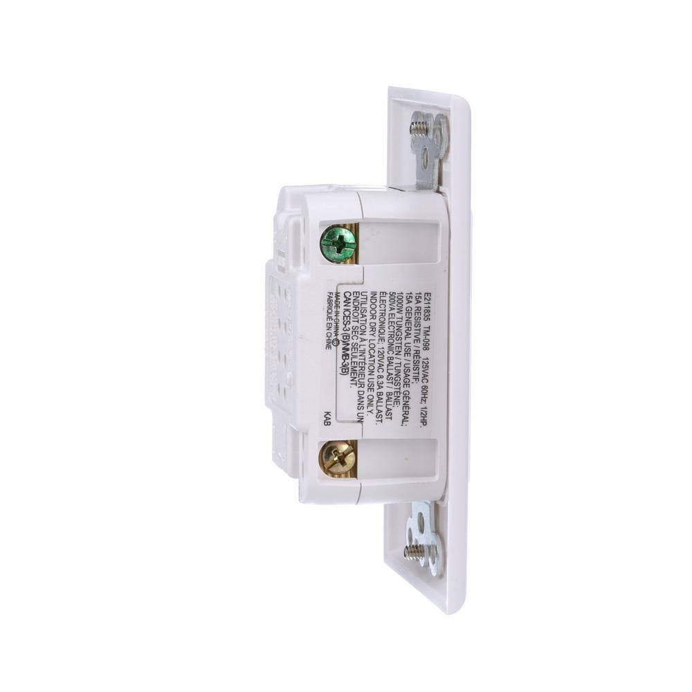 Woods 15-Amp 4-Hour In-Wall Countdown Digital Timer Switch, White (3)