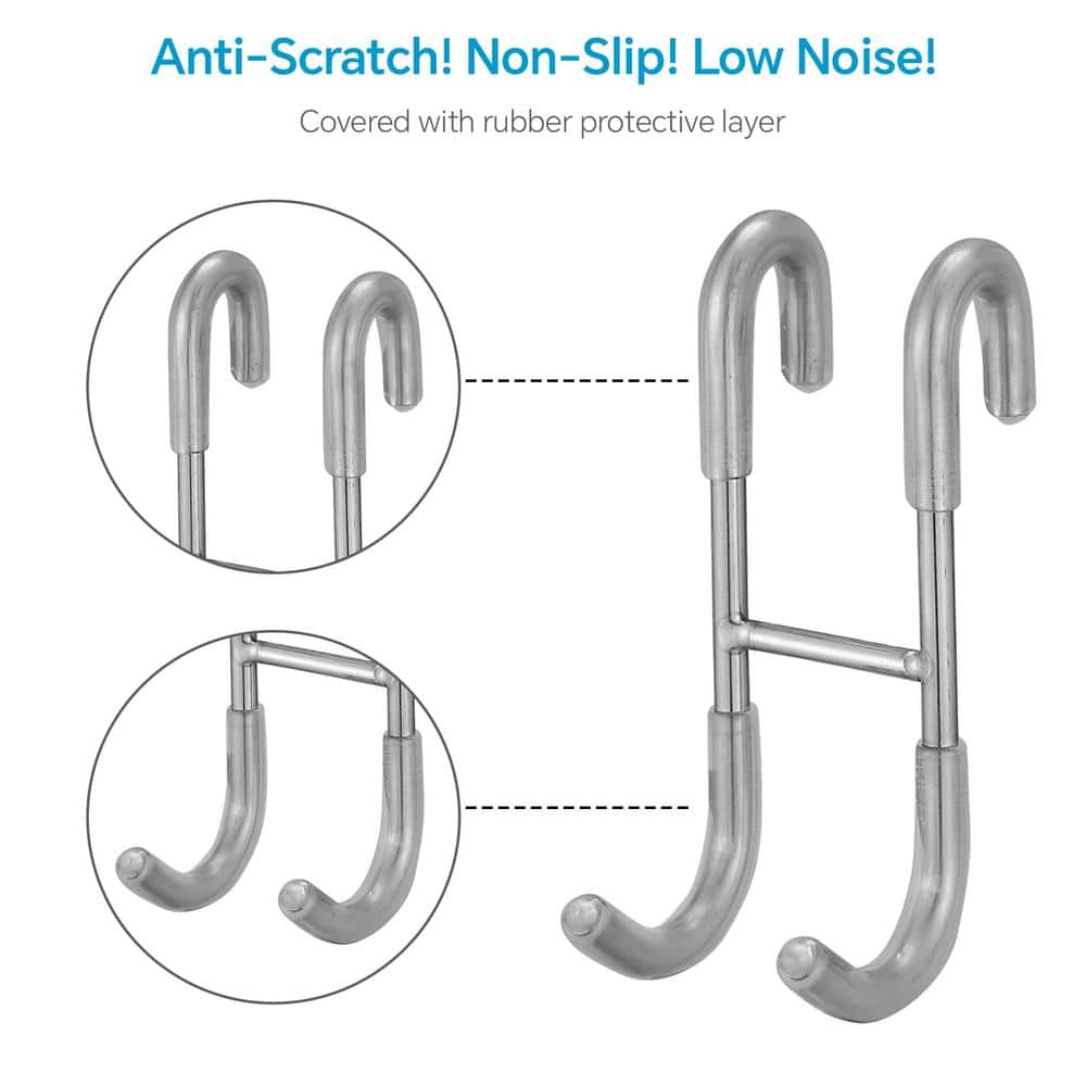 BWE Frameless J-Hook Robe/Towel Hook Bathroom Shower Glass Door Hook Stainless Steel Robe Hook (3)