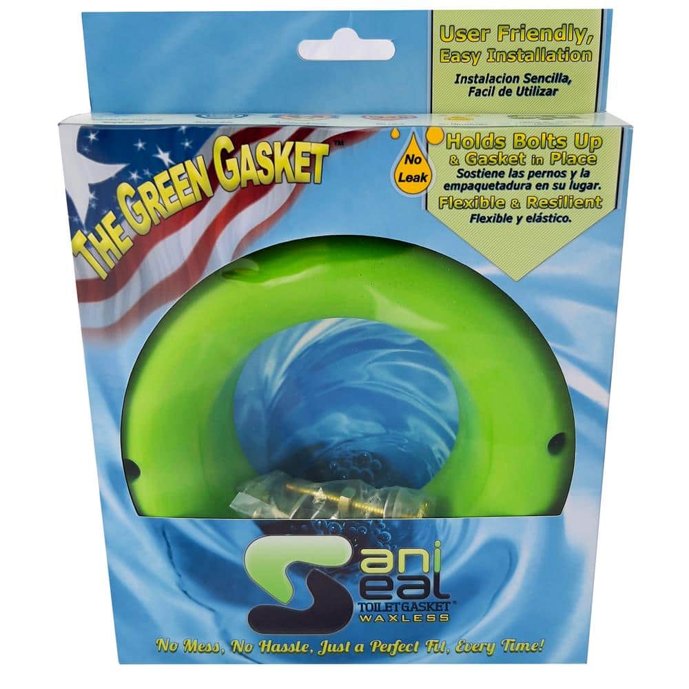 SANI SEAL TOILET GASKET Toilet Gasket Flexible Waxless Seal - Universal Fit (3)
