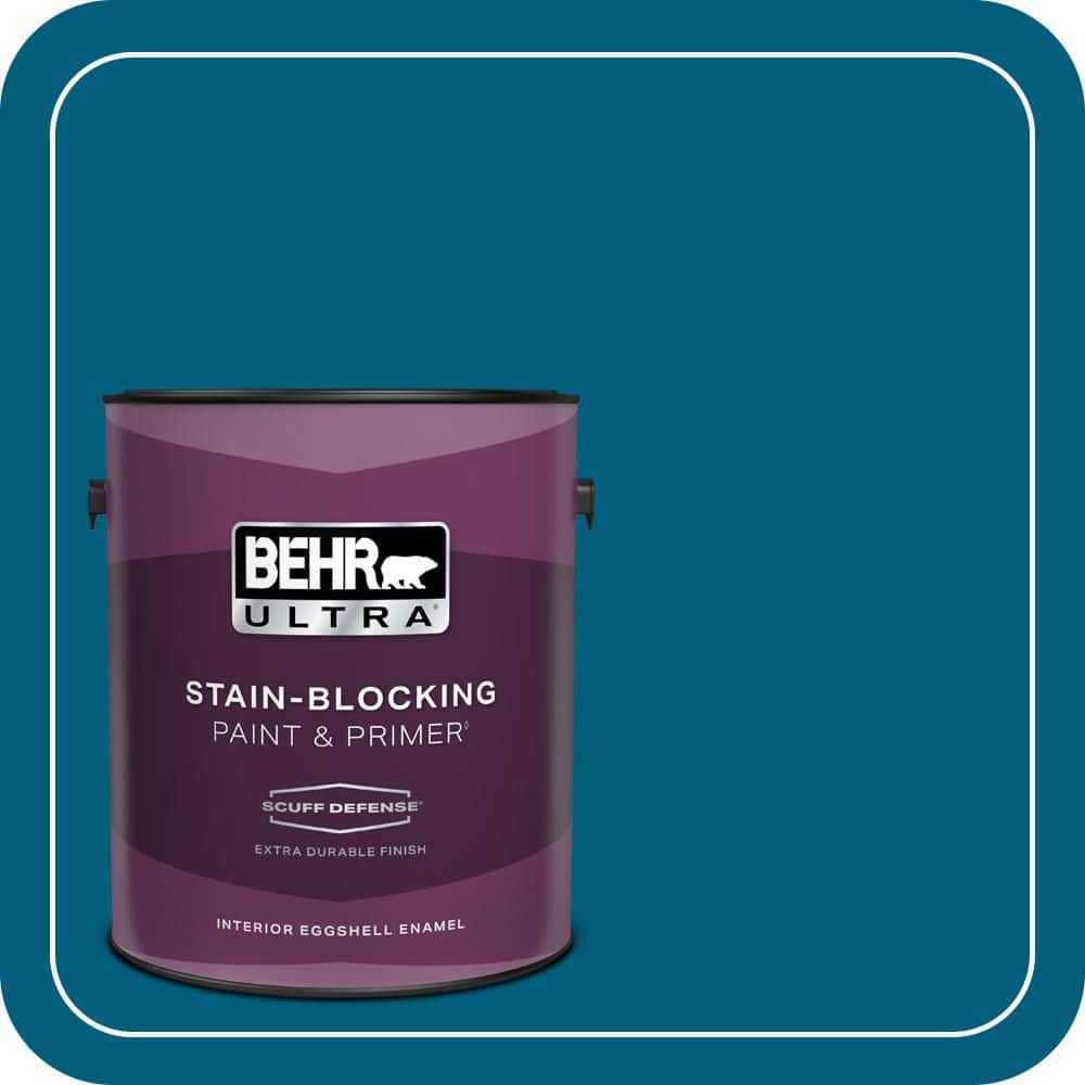 BEHR ULTRA 1 gal. #MQ5-62 Blue Edge Extra Durable Eggshell Enamel Interior Paint & Primer