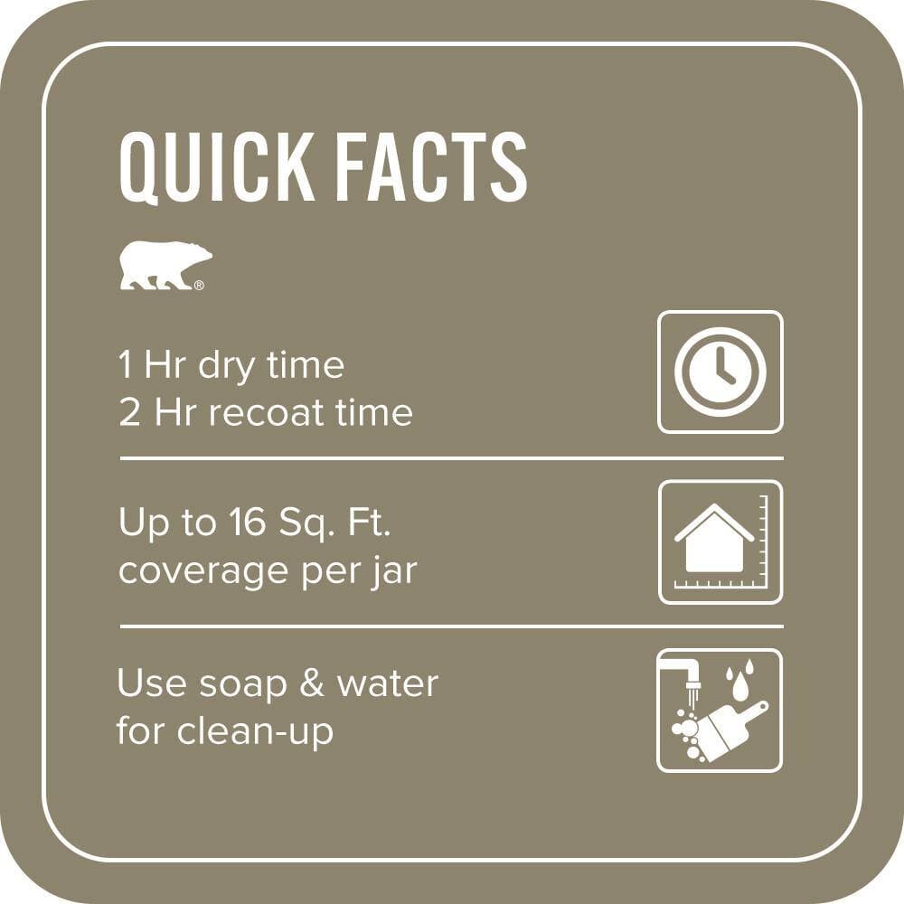 BEHR PREMIUM PLUS #ECC-55-3 Olive Sprig Enamel Interior/Exterior Paint & Primer Color Sample (3)