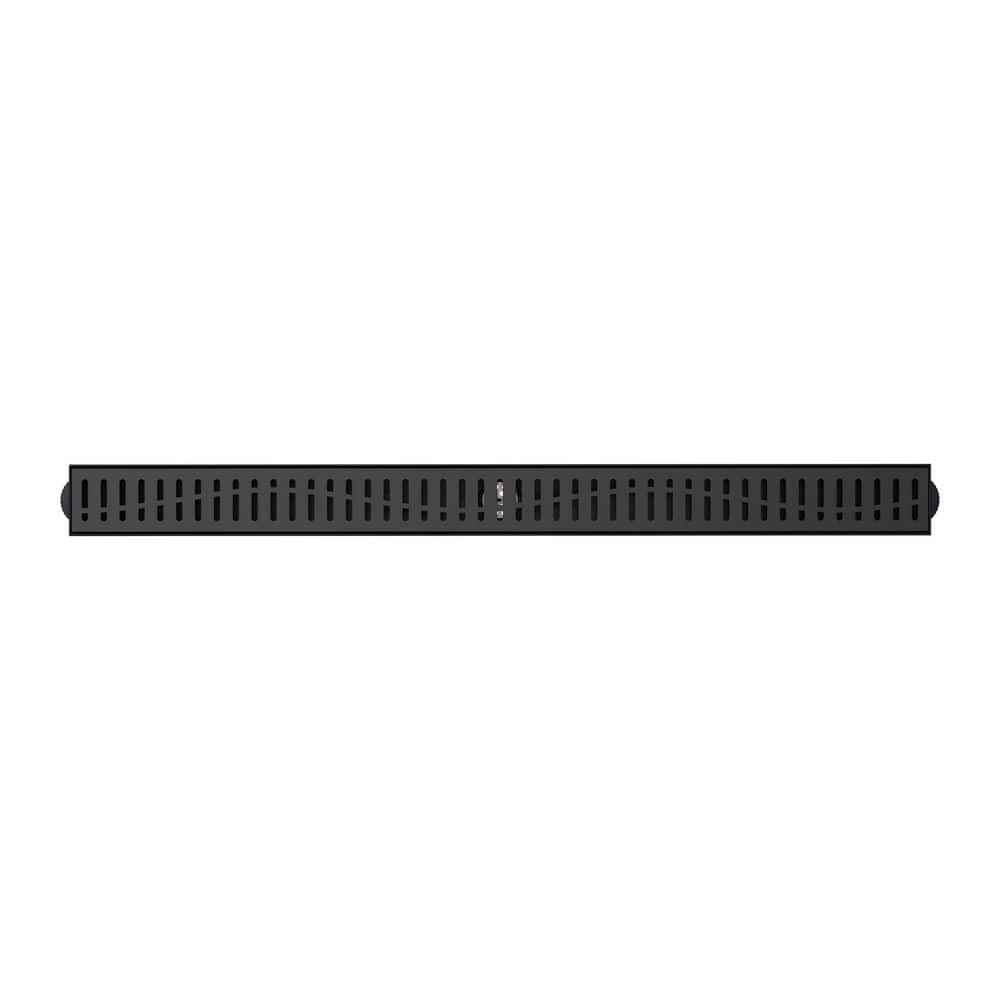 DreamLine Enigma 36 in. Linear Grate Shower Drain, Matte Black (1)