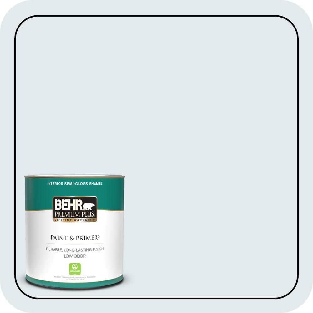 BEHR PREMIUM PLUS #570A-1 Ice Floe Flat & Primer (1)