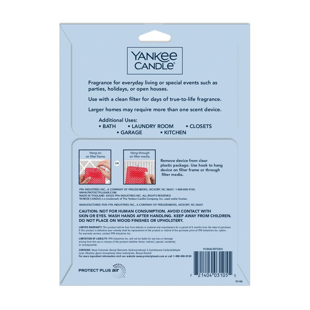 Yankee Candle Whole Home Macintosh Air Filter Freshener (1-Pack) (3)