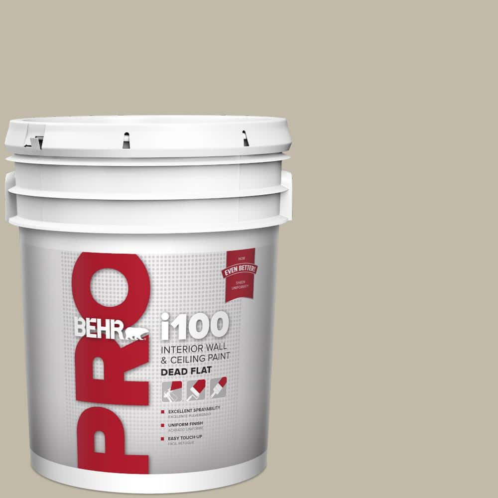 BEHR PRO 5 gal. #HDC-FL13-10 Wilderness Gray Dead Flat Interior Paint (1)