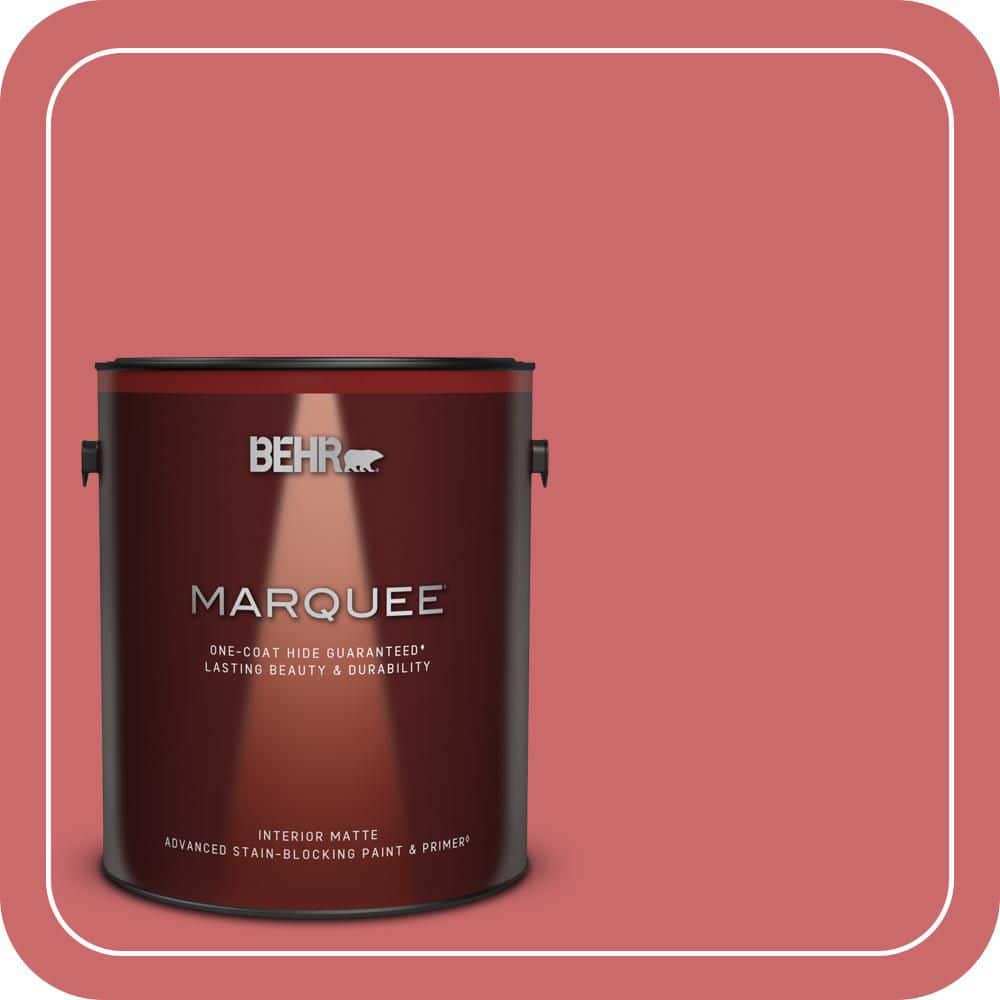 BEHR MARQUEE 1 gal. #MQ4-02 Strawberry Wine One-Coat Hide Matte Interior Paint & Primer