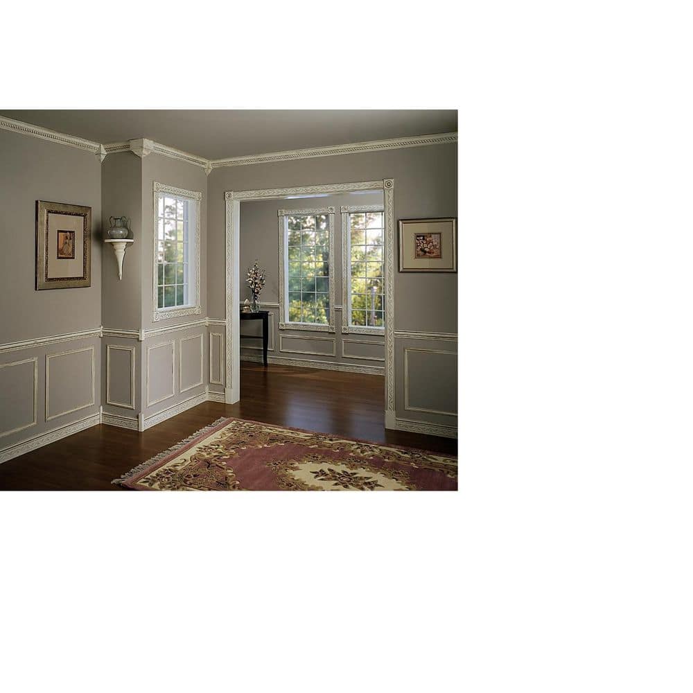 HOUSE OF FARA 1/2 in. x 3 in. x 7 ft. Hardwood Wood Rope Flute Casing/Chair Rail Moulding (3)