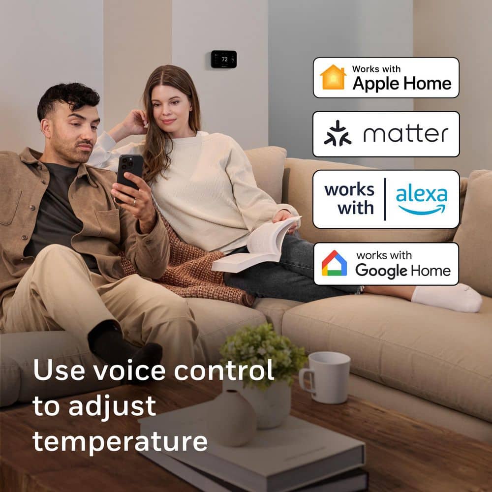 Honeywell Home X7B Smart Thermostat with Humidity Monitoring and Customizable Touchscreen Display, White (2)