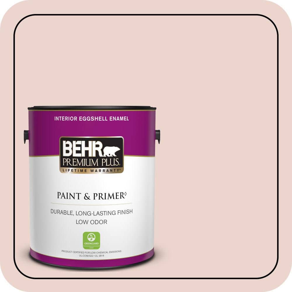 BEHR PREMIUM PLUS 1 gal. #S170-1 Ole Pink Eggshell Enamel Low Odor Interior Paint & Primer