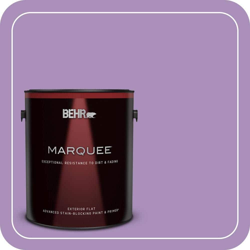 BEHR MARQUEE 1 gal. #650B-5 Garden Pansy Flat Exterior Paint & Primer (1)