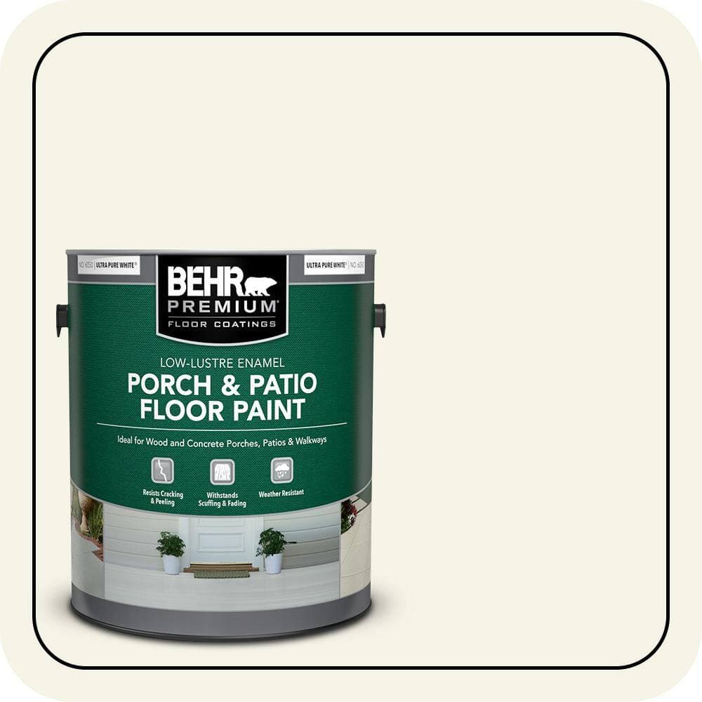 BEHR PREMIUM #400E-1 Low-Lustre Enamel Interior/Exterior Porch and Patio Floor Paint (1)