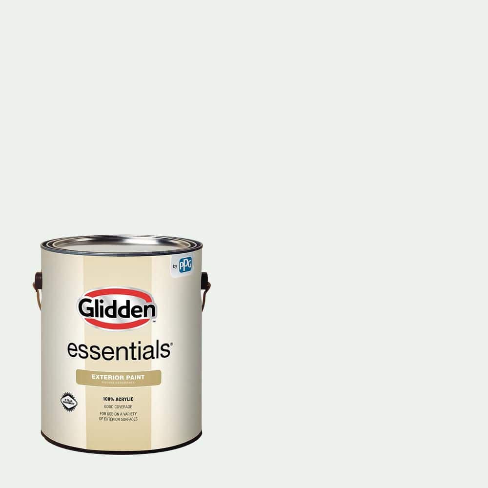 Glidden Essentials 1 gal. PPG1137-1 Spring Rain Satin Exterior Paint