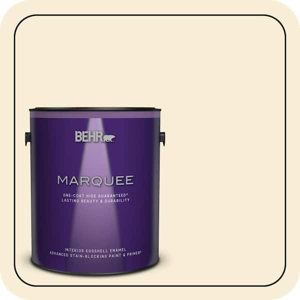BEHR PREMIUM PLUS #380E-1 Mist Yellow Enamel Low Odor & Primer (2)