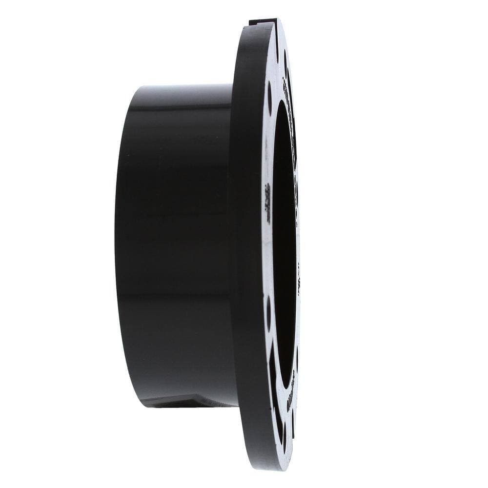 JONES STEPHENS 7 in. O.D. Plumbfit ABS Water Closet (Toilet) Flange Less Knockout, Fits Over 4 in. Schedule 40 DWV Pipe (3)