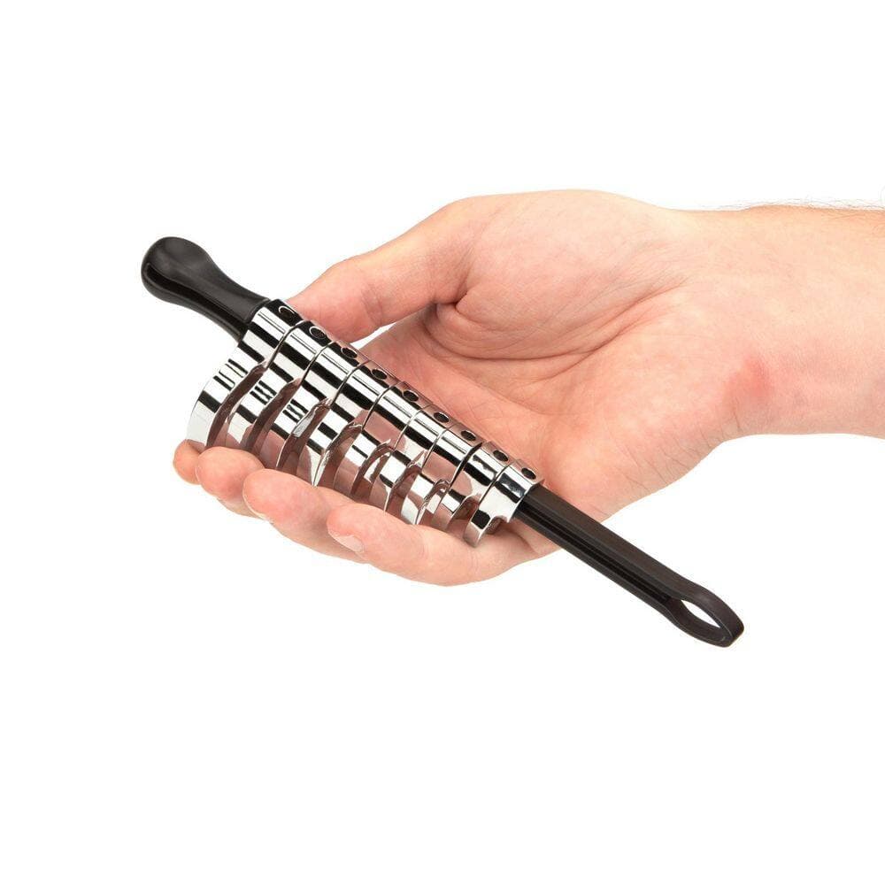 TEKTON 3/8 in. Drive x 8 in. Crowfoot Wrench Organizer Key (Black) (3)