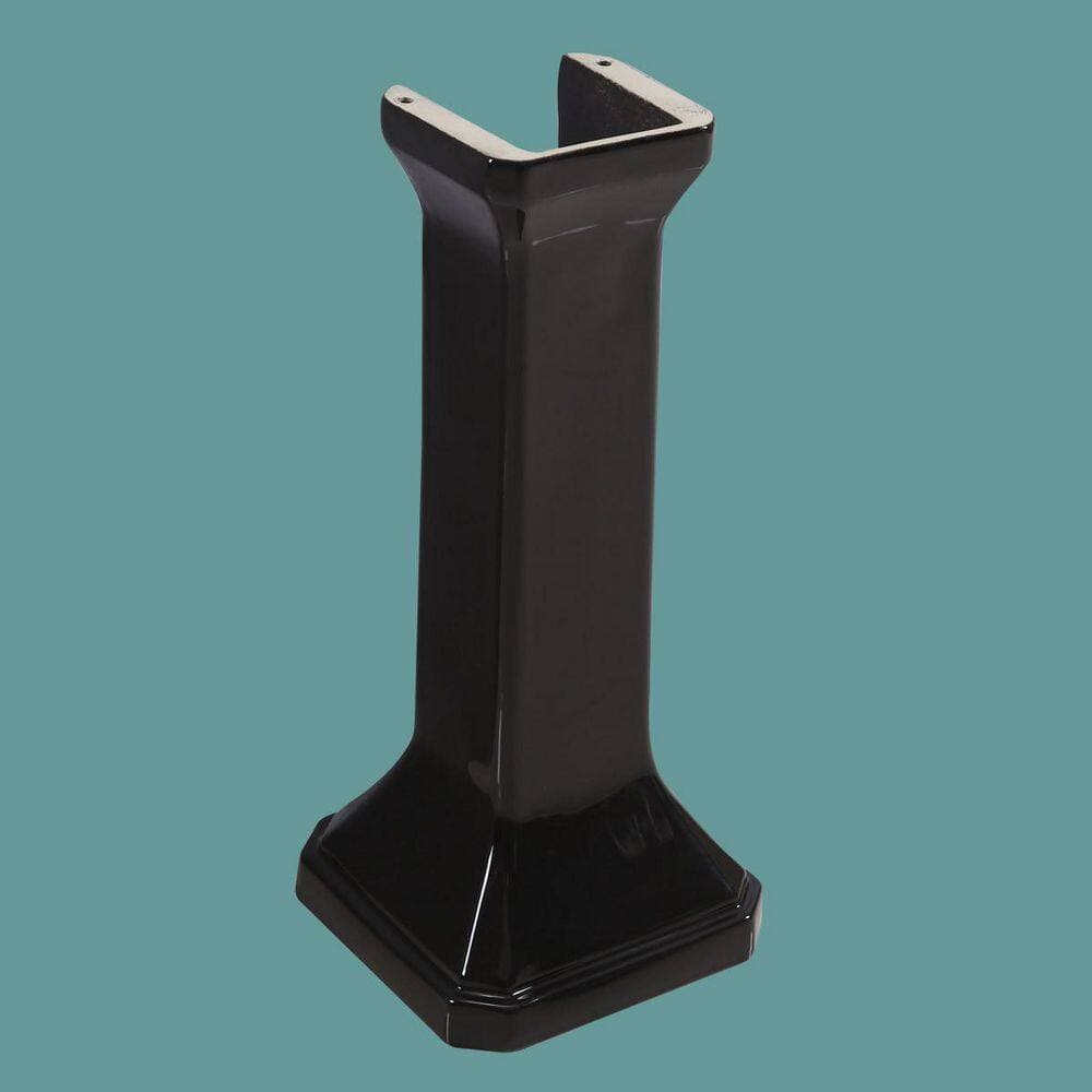 RENOVATORS SUPPLY MANUFACTURING Large Victorian Pedestal Sink Pedestal in Black (2)