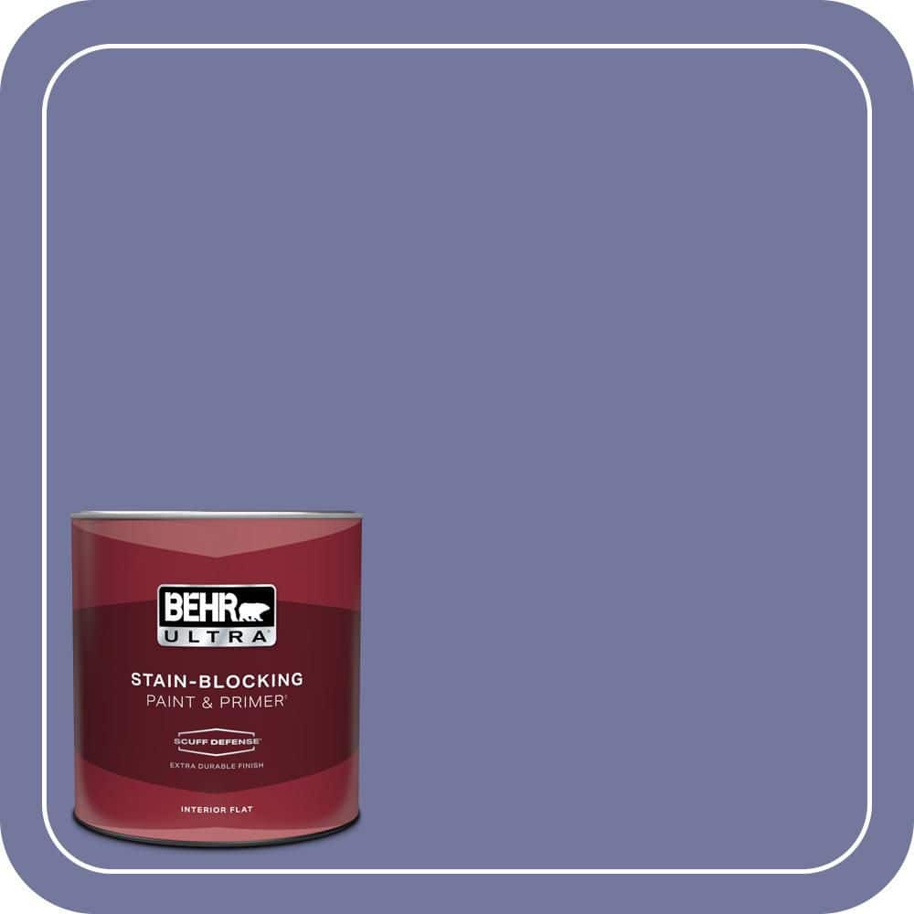 BEHR ULTRA 1 qt. #630D-6 Palace Purple Extra Durable Flat Interior Paint & Primer