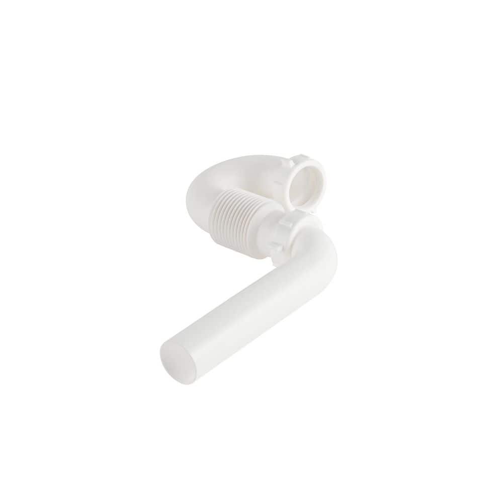 Everbilt Form N Fit 1-1/2 in. White Plastic Sink Drain Flexible P-Trap (3)