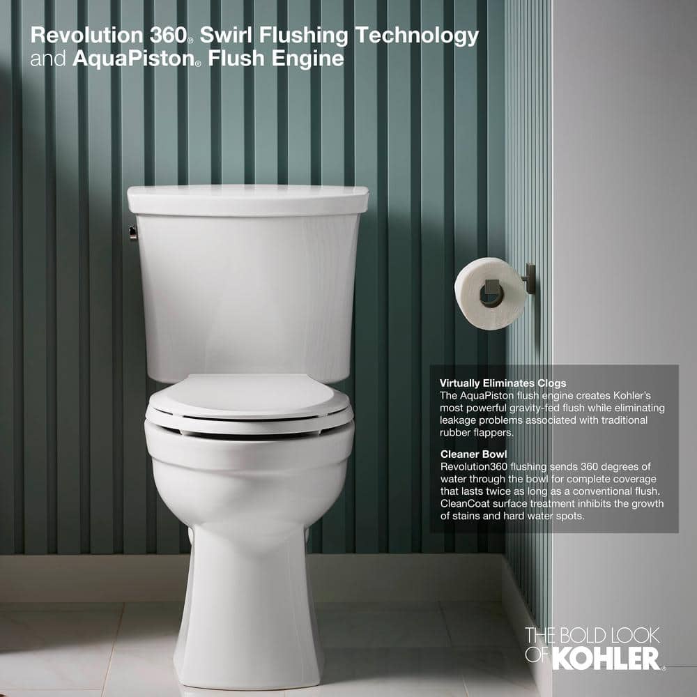 KOHLER Kelston 1.28 GPF Single Flush Toilet Tank Only in White (3)