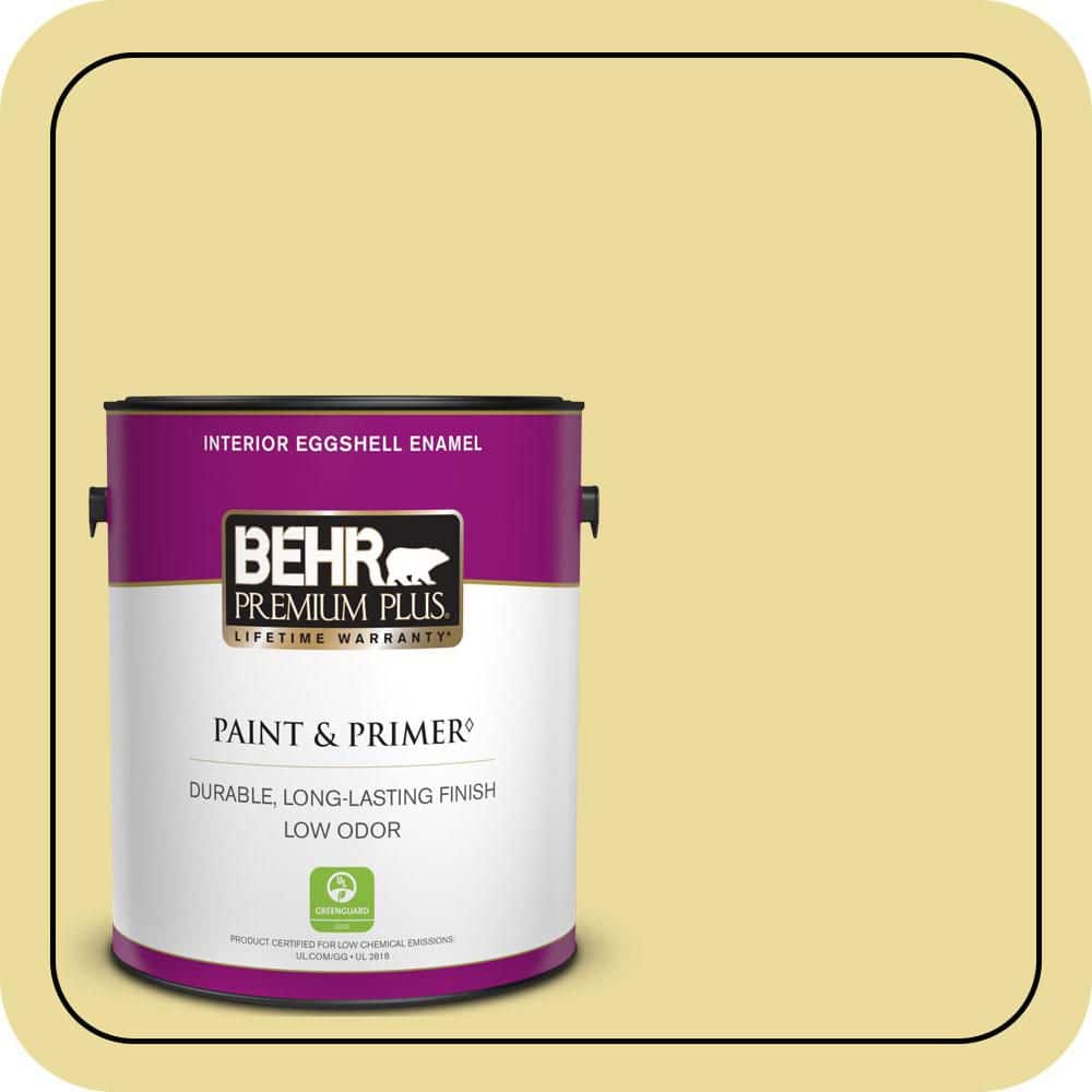 BEHR PREMIUM PLUS 1 gal. #P330-3A Flourish Eggshell Enamel Low Odor Interior Paint & Primer