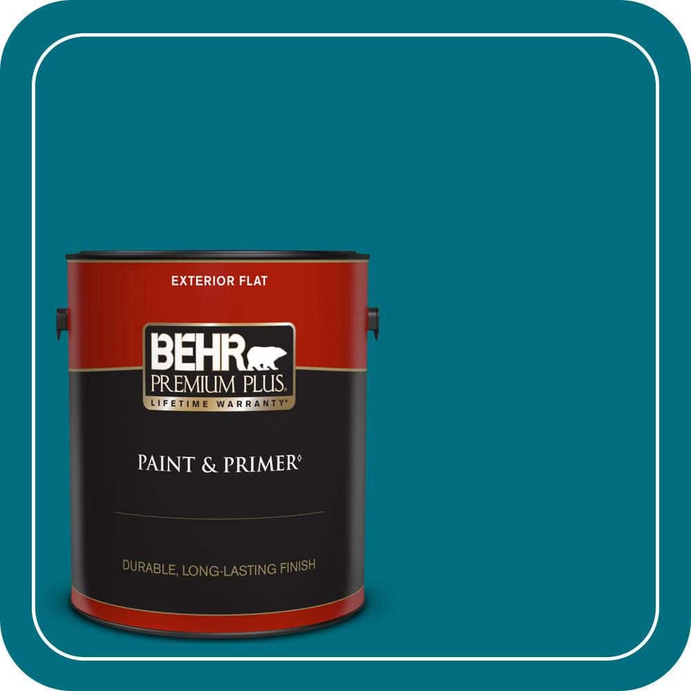 BEHR PREMIUM PLUS #MQ4-54 Coastal Jetty Flat Low Odor & Primer (1)