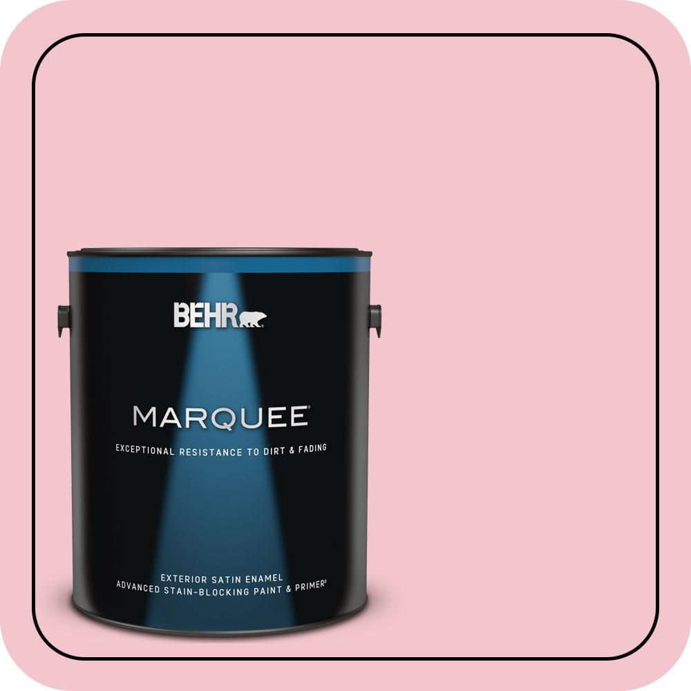 BEHR MARQUEE 1 gal. #P150-2 Energetic Pink Satin Enamel Exterior Paint & Primer